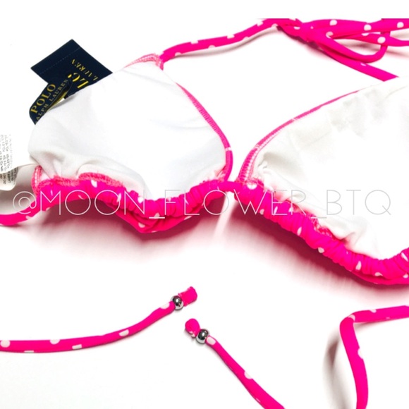Polo Ralph Lauren Polka Dot Bikini Top - Picture 9 of 12